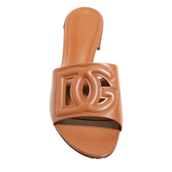 Dolce & Gabbana Shoes - Dolce&Gabbana
DG Cutout Leather Slide Sandals